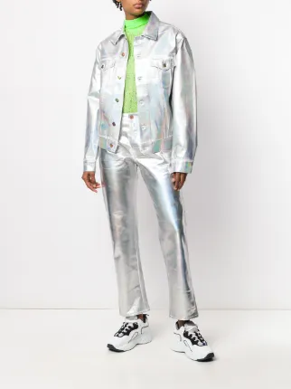 1997 Holographic Foil straight-leg jeans展示图