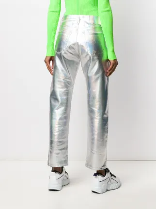 1997 Holographic Foil straight-leg jeans展示图