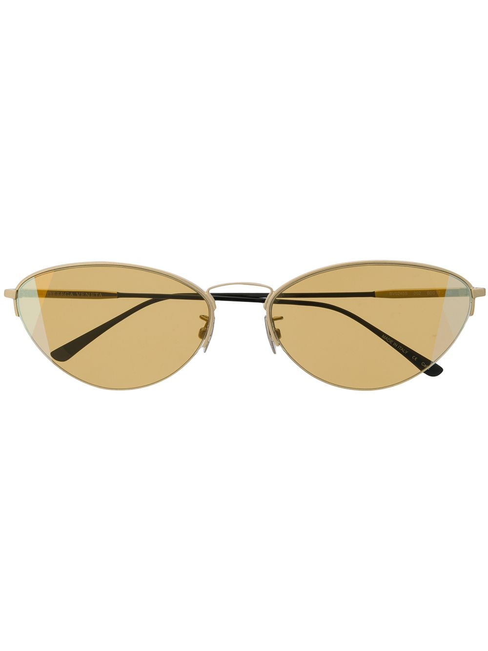 Bottega Veneta Cat-eye Frame Sunglasses In Gold