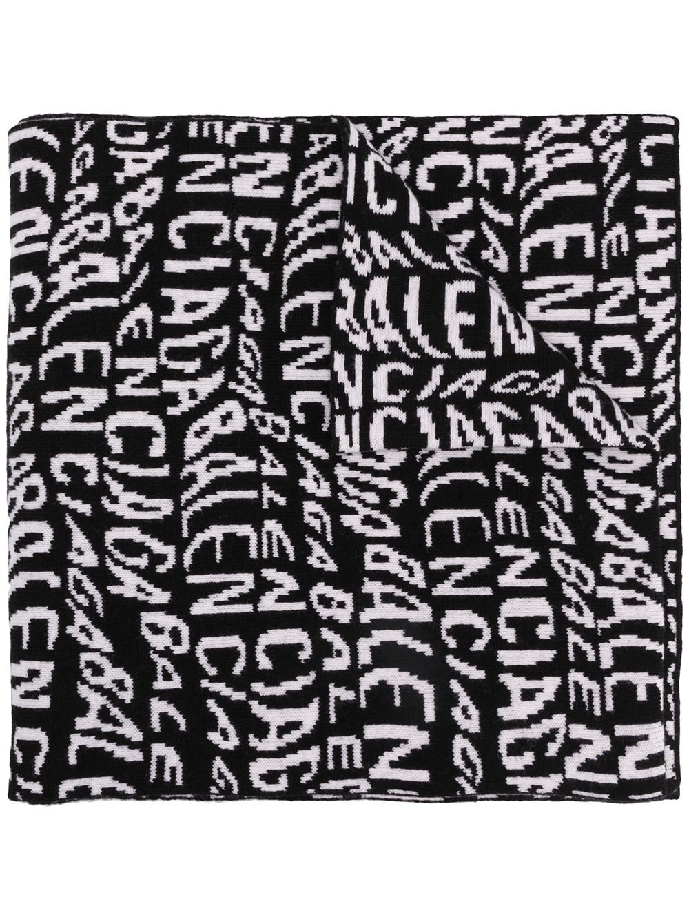 фото Balenciaga объемный шарф с логотипом