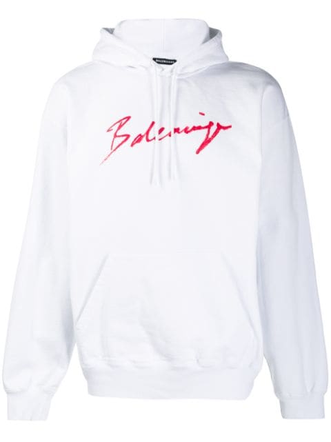 balenciaga cursive hoodie