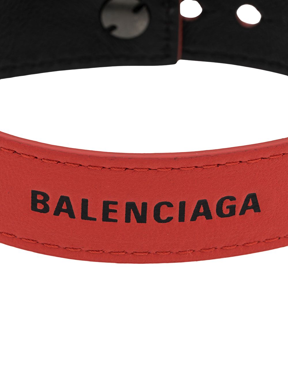 фото Balenciaga браслет с тисненым логотипом