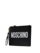 Moschino logo printed clutch bag