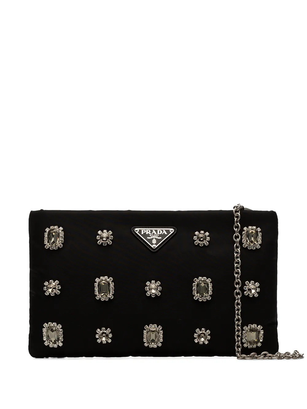 pochette à plaque logo et ornements