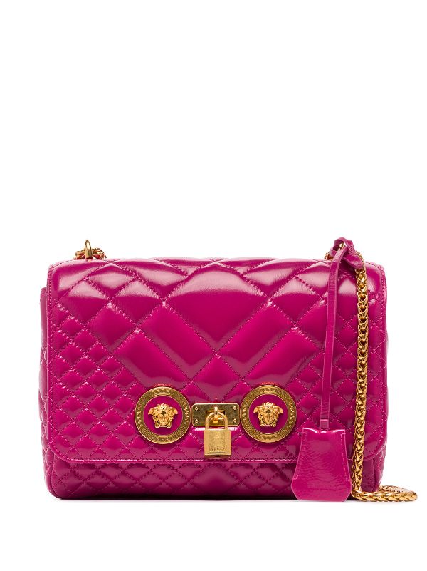 versace quilted medusa evening bag