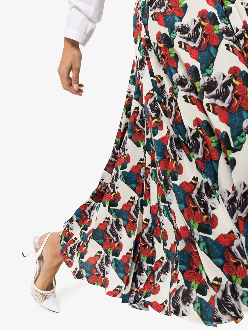Valentino Garavani Plooirok met bloemenprint AM0 MULTICOLOURED