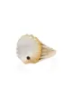 Image 1 of Yvonne Léon 9kt gold pearl shell diamond ring