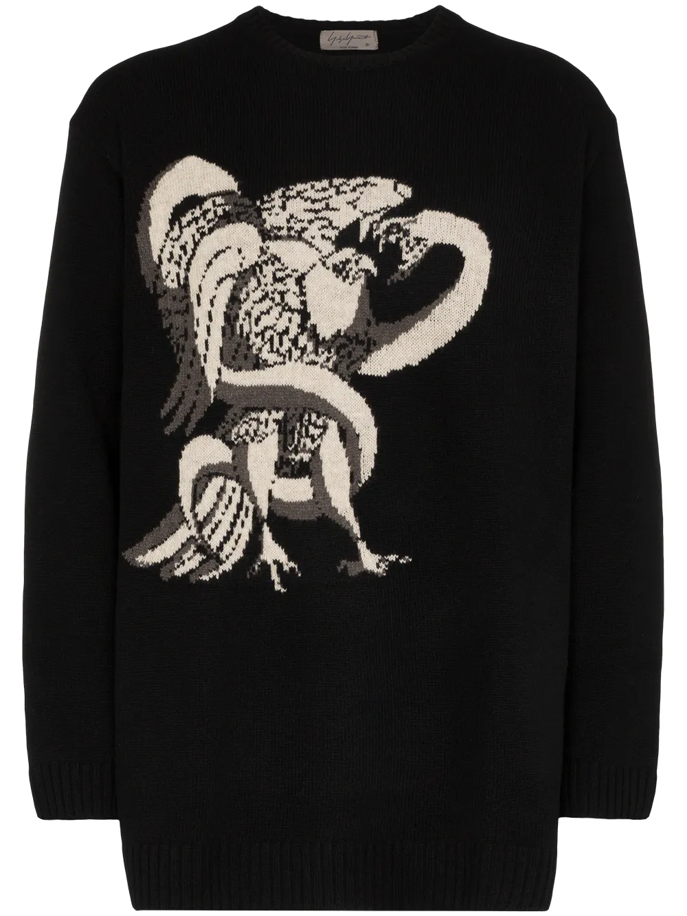 Yohji Yamamoto Knits intarsia knit jumper