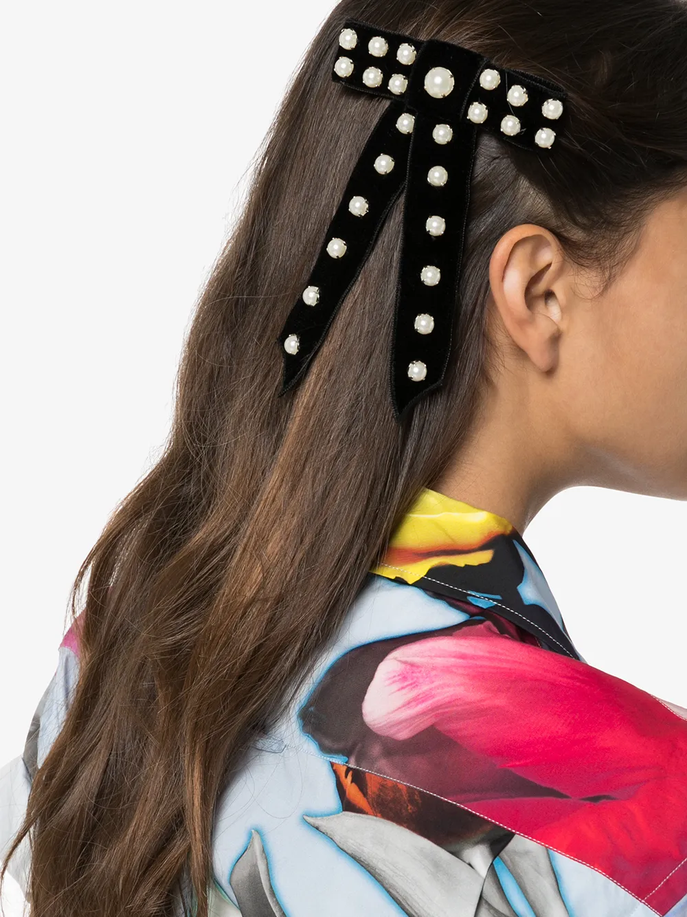 Image 2 of Jennifer Behr Perlita bow hair clip