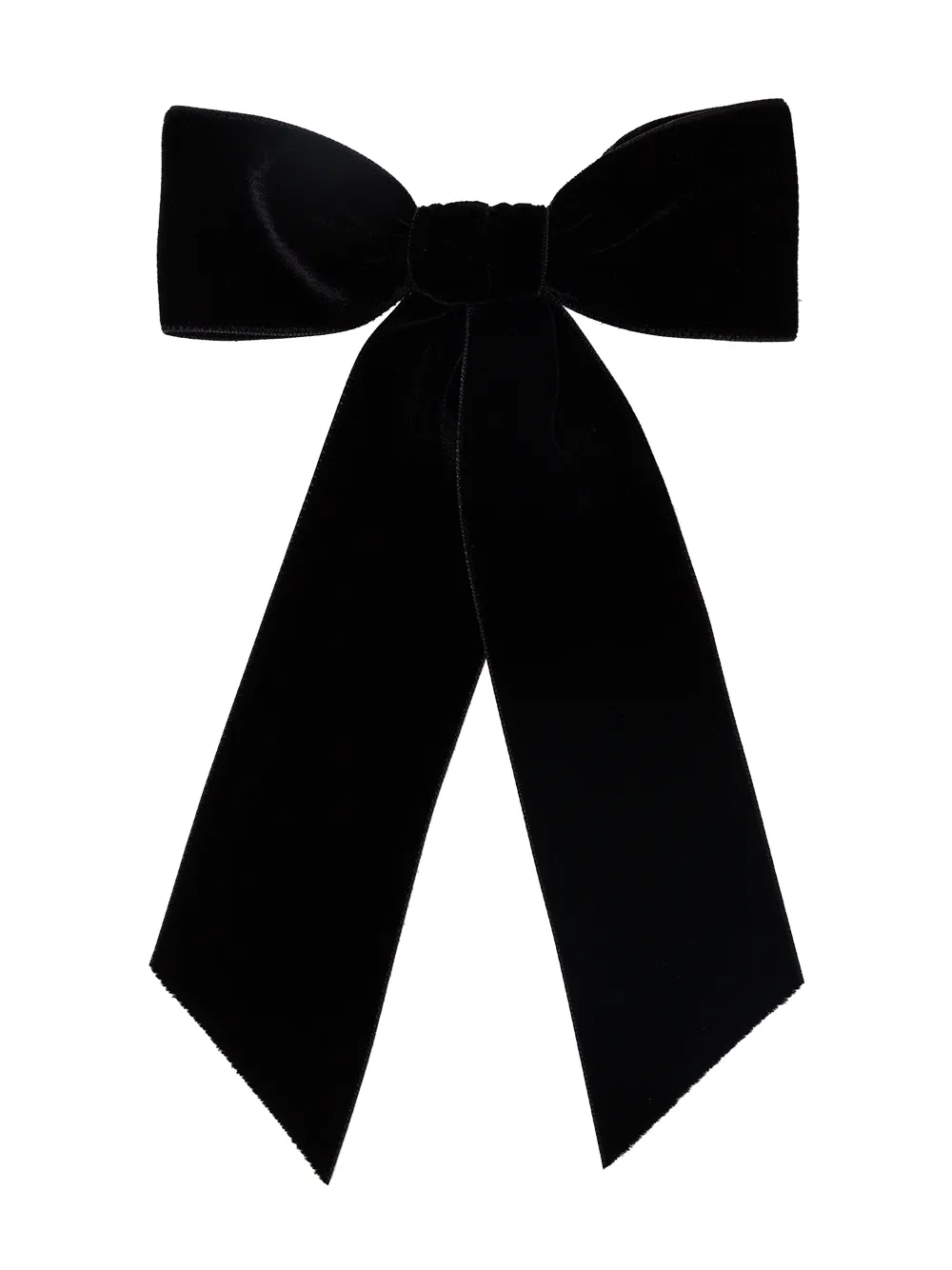 Wide Velvet Bow Barrette -- Black – Jennifer Behr LLC