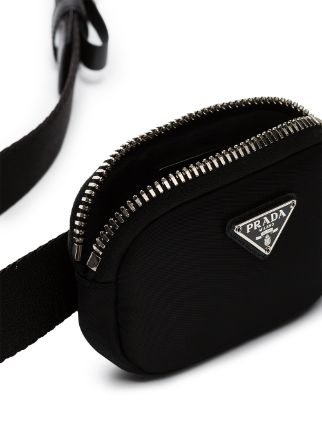 Black Nylon mini pouch belt bag展示图