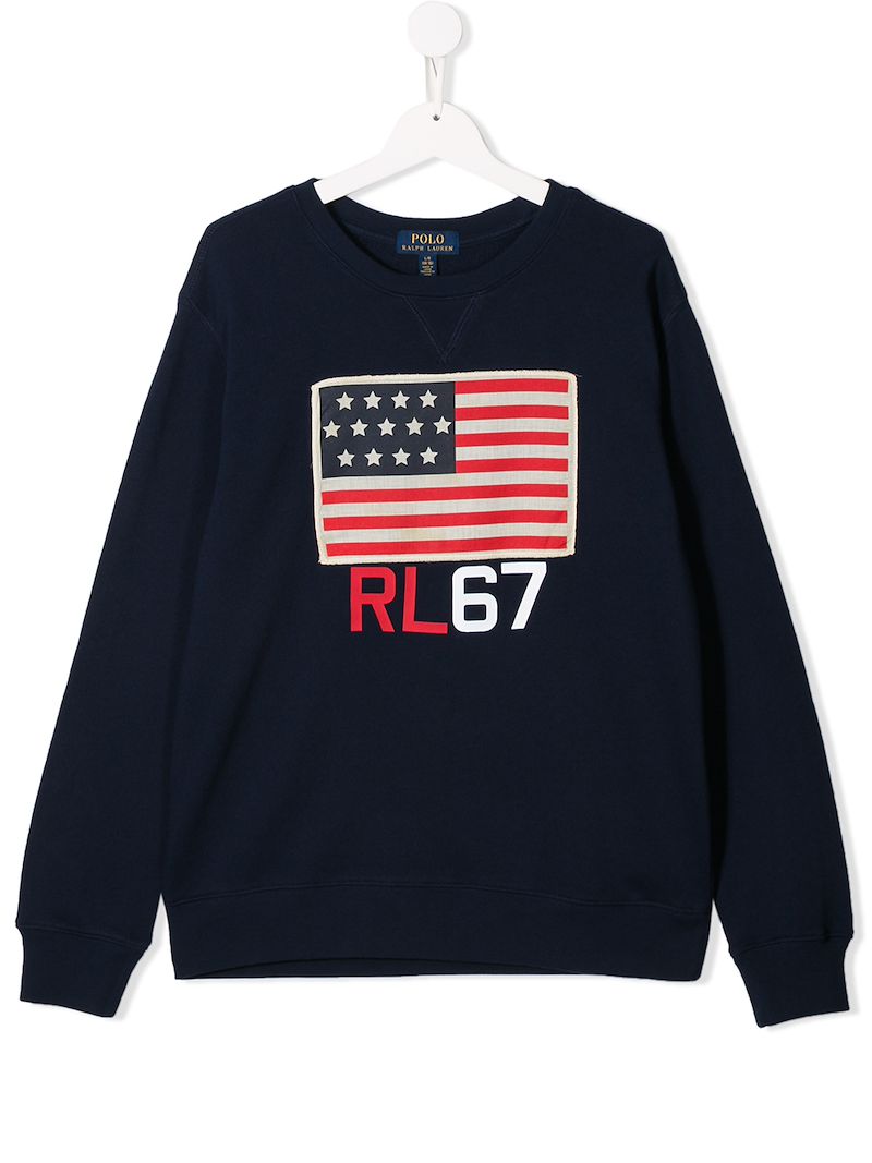 Ralph Lauren Kids толстовка с контрастным логотипом