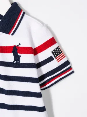 Creative Knitwear Air Force Academy Falcons Striped Polo Shirt