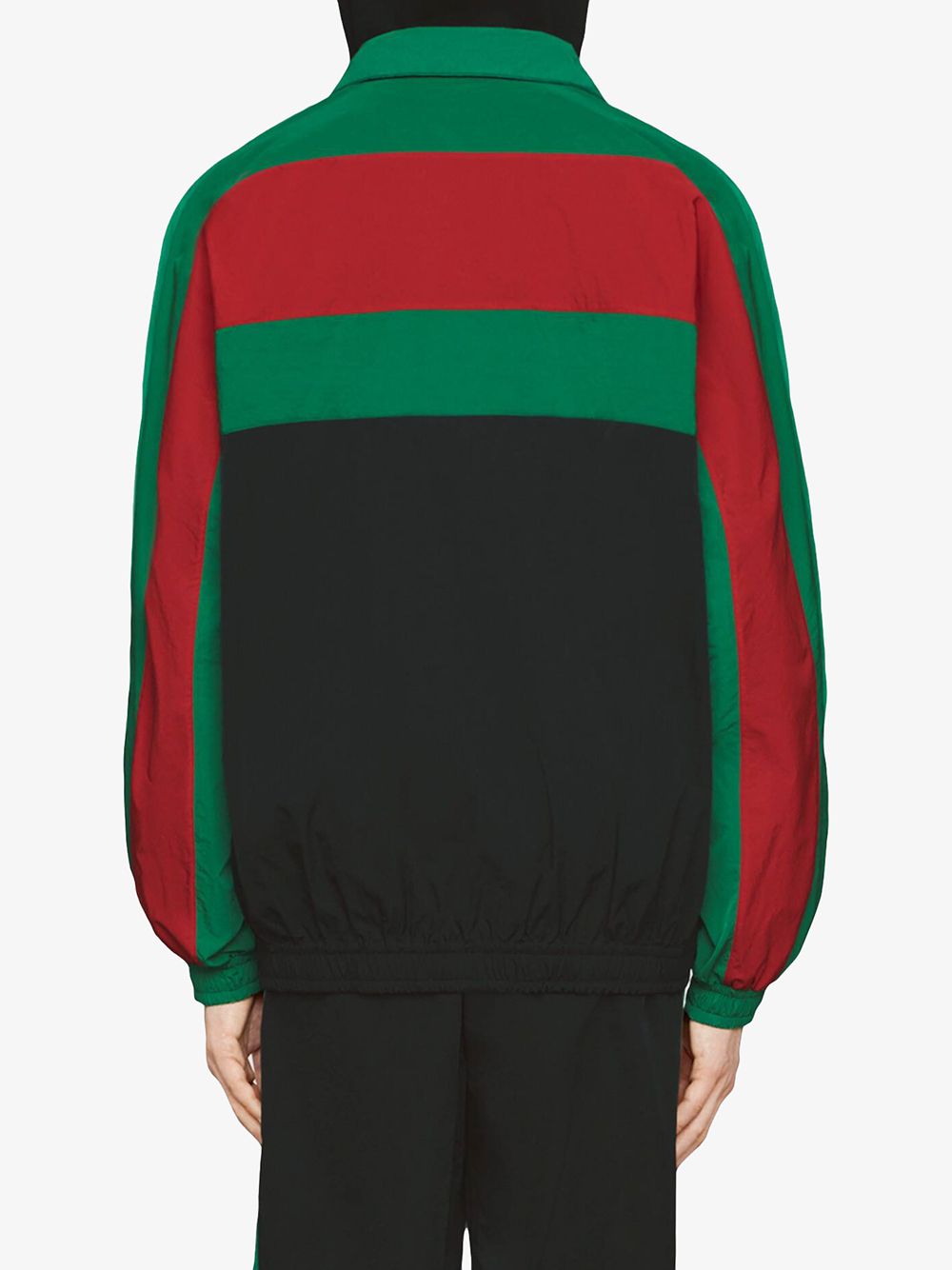 Shop black & green Gucci Oversize nylon jacket with Express Delivery ...