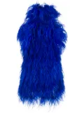 The Attico feather mini dress - Blue