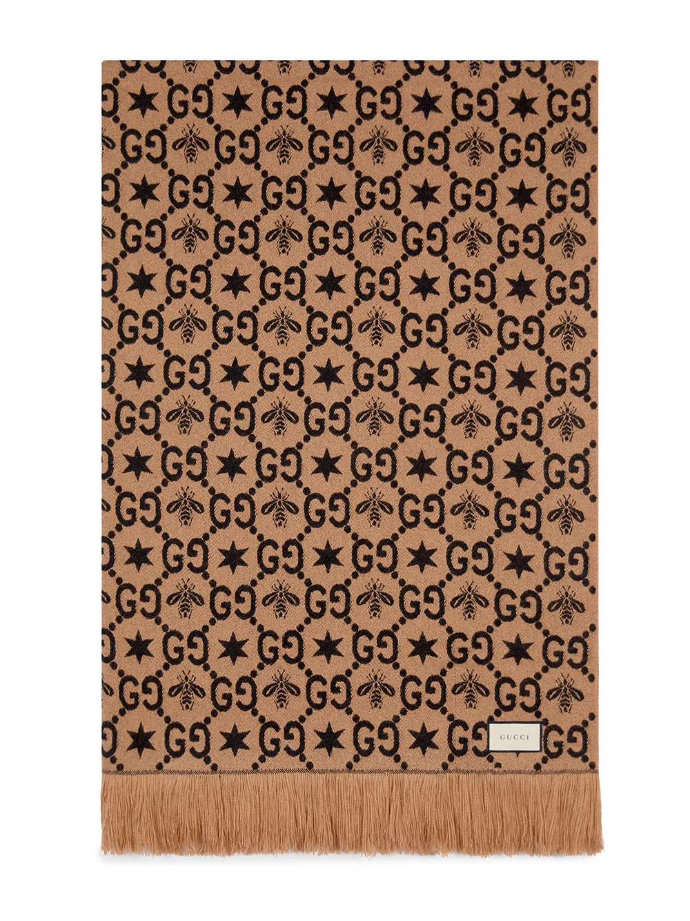  Gucci Couverture à Motif Monogrammé - Marron 