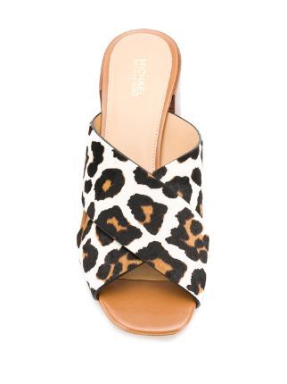 Abbott leopard print mules展示图