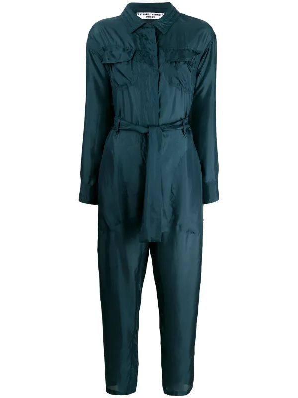 Silk boiler suit