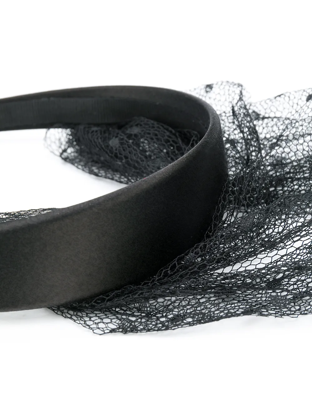  Red(v) Red Veil Headband - Black 