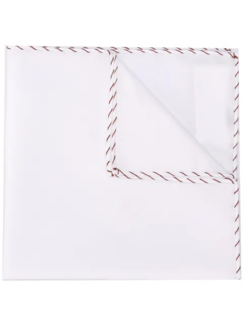 Brunello Cucinelli stitch detail pocket square