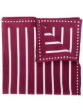 Brunello Cucinelli striped pocket square - Red