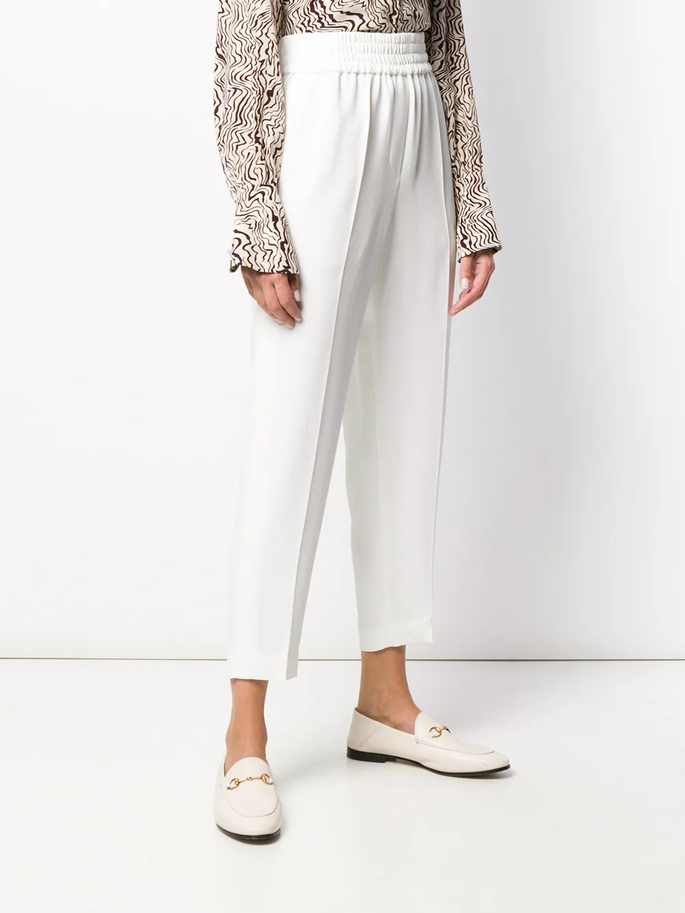 Brunello Cucinelli Cropped joggingbroek Wit