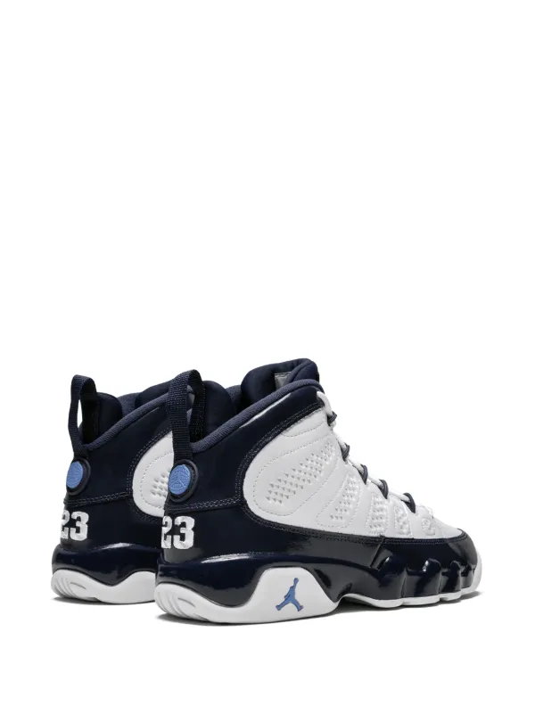 Jordan retro 9 outlet navy blue and white