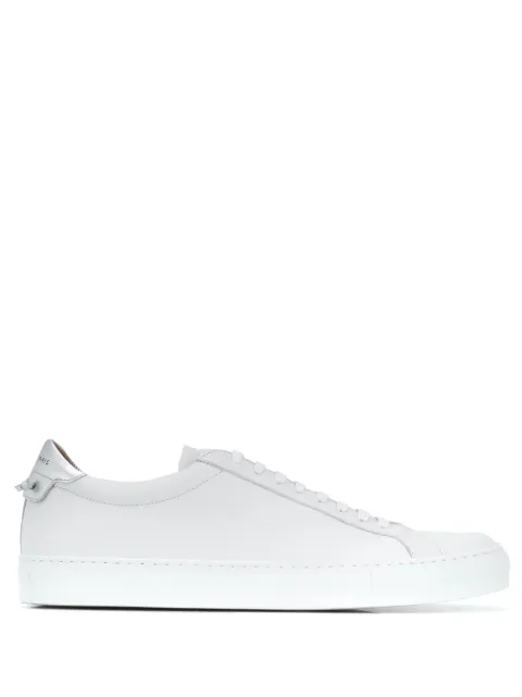 Click to view more detailed imagery on our partner's website Givenchy White Men's Metallic Back Urban Street Sneaker In 132 White Silver