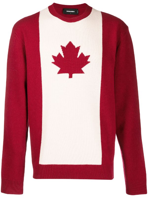 Dsquared2 Canadian flag jumper 