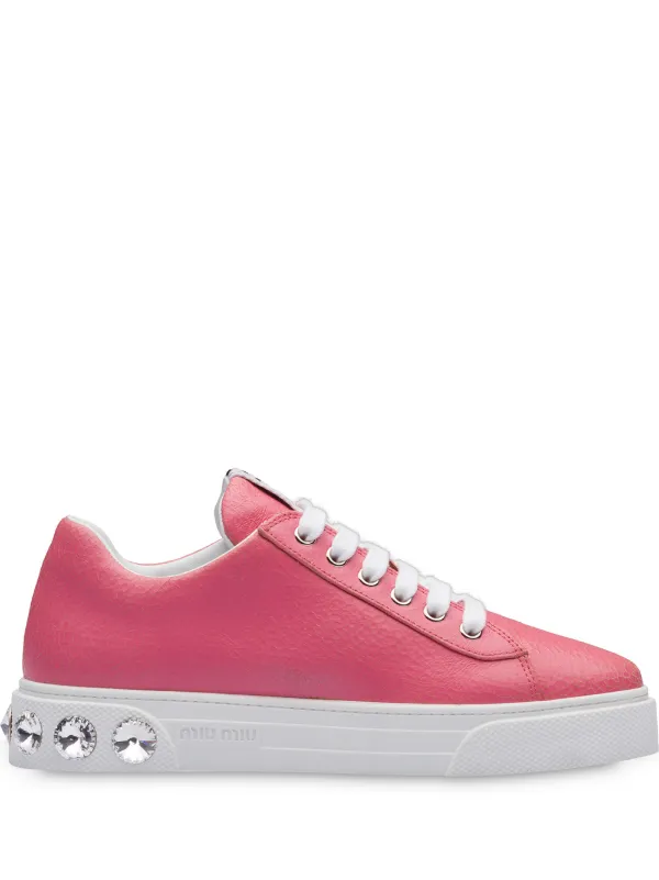miu miu pink sneakers