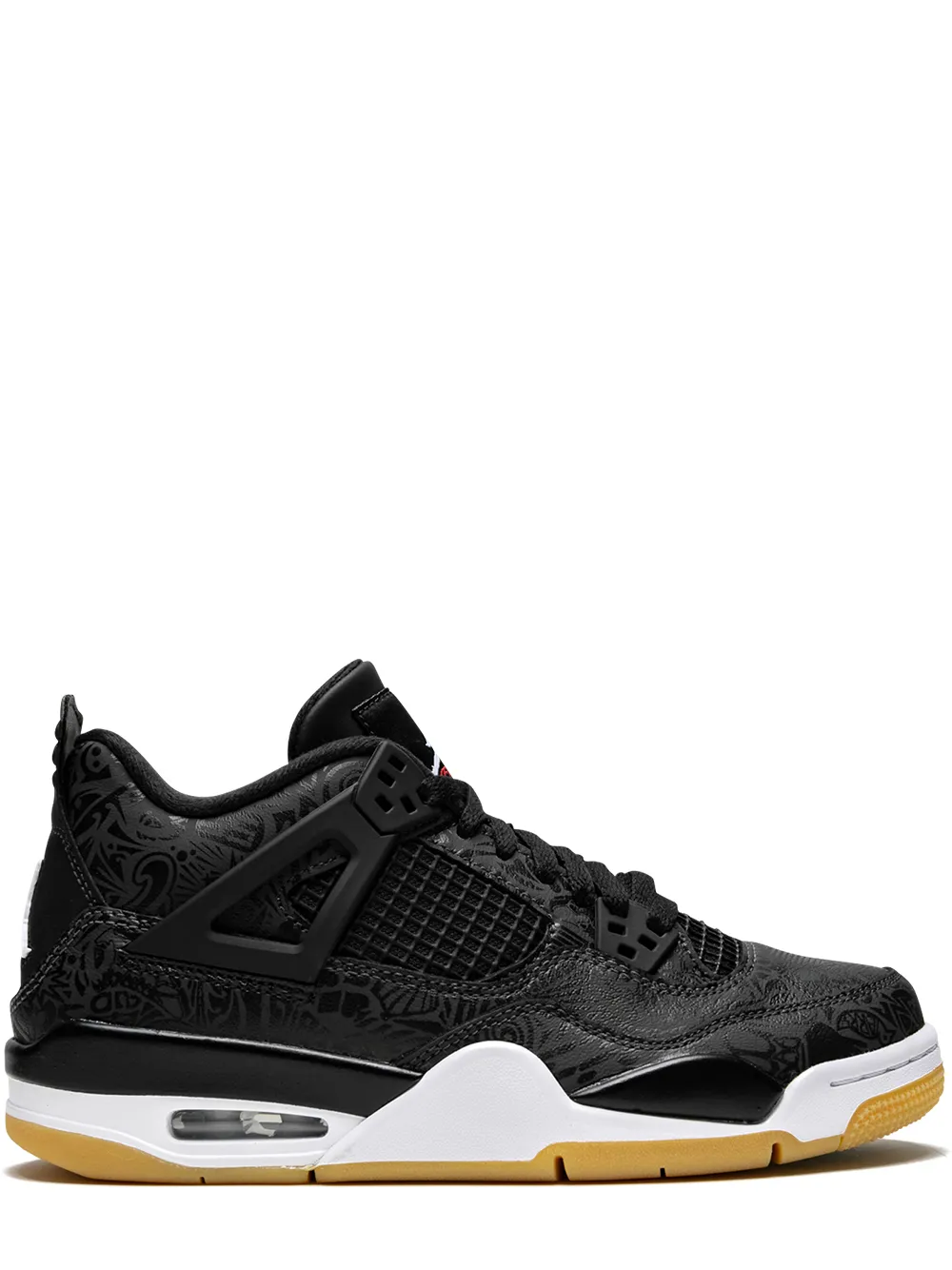 Jordan Air  4 Retro Se "laser Black/gum" Sneakers In Black