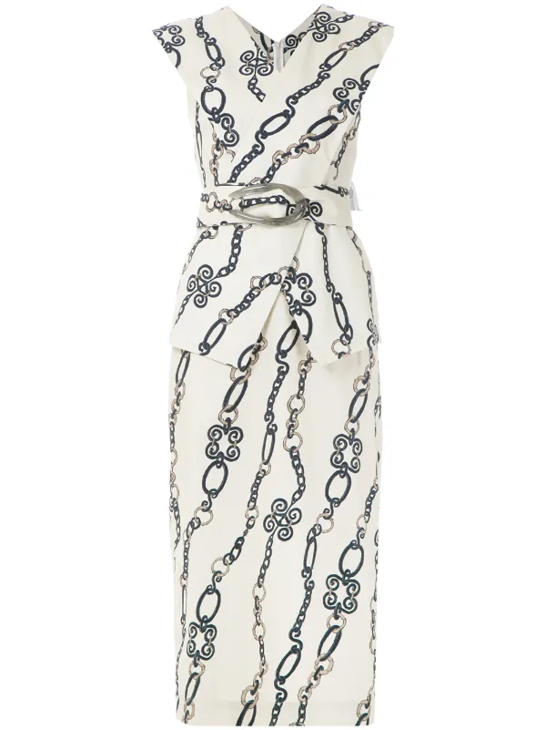 chain midi dress