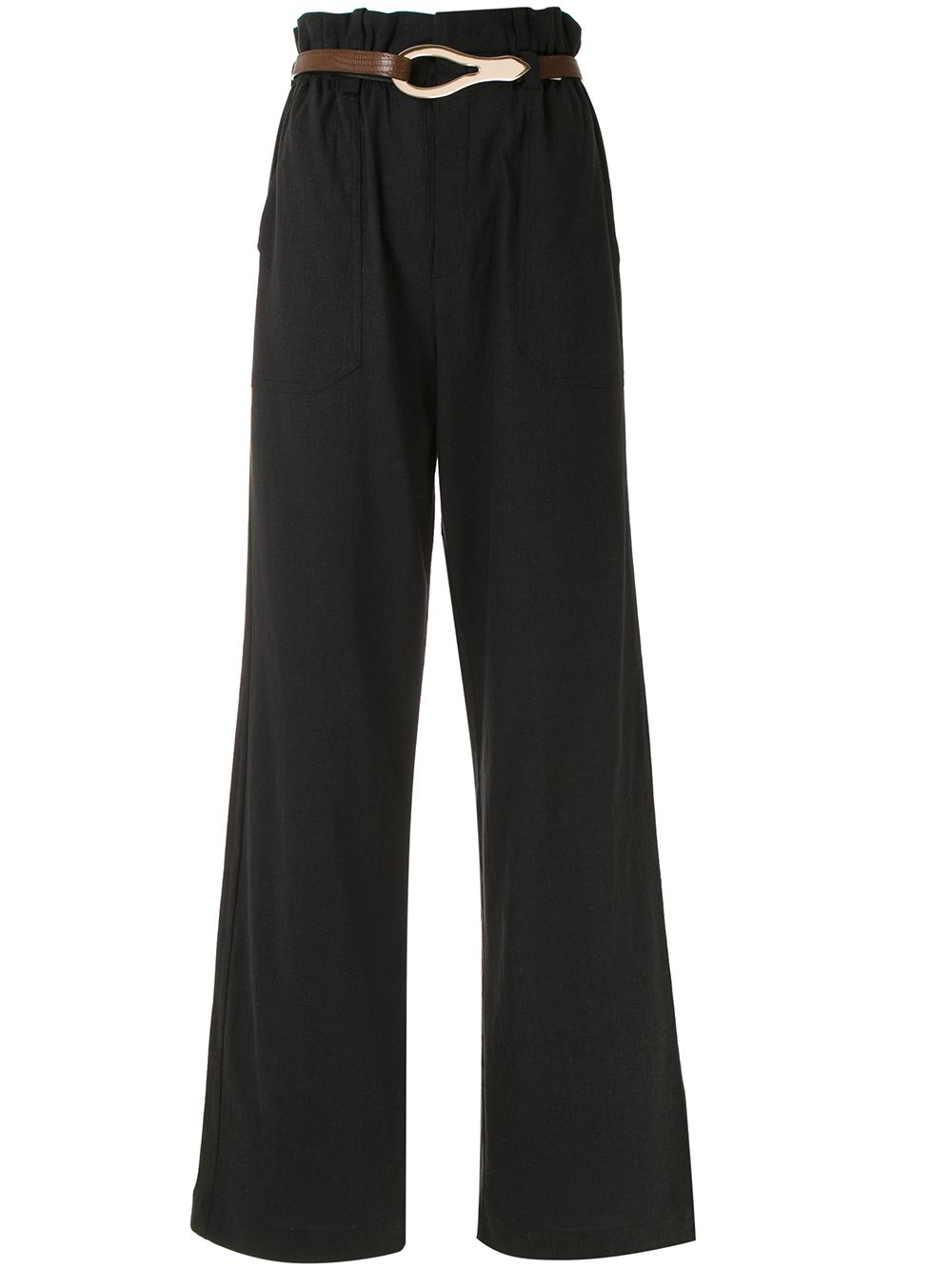 фото Framed wide leg trousers