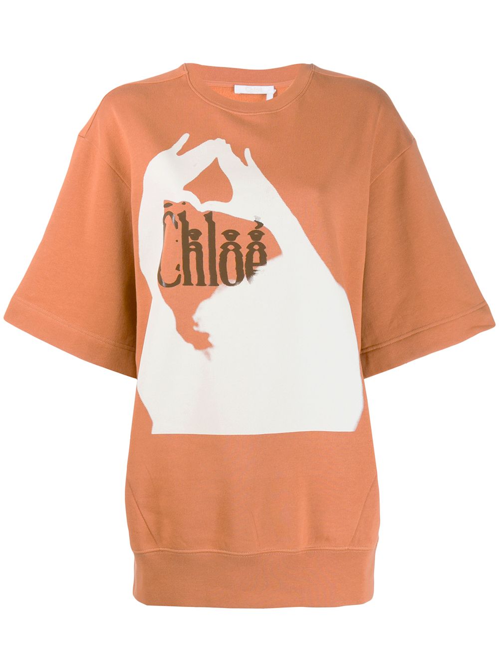 фото Chloé футболка с логотипом
