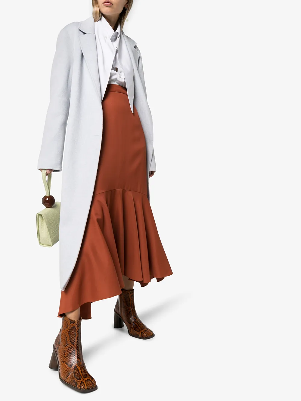 Rejina Pyo Alana Ankle Boots In Brown | ModeSens REJINA PYO Brown Alana 75mm snakeeffect ankle boots Brown