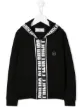 الصورة 1 من Philipp Plein Junior كنزة بغطاء رأس وسحاب وشريط بشعار