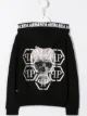 الصورة 2 من Philipp Plein Junior كنزة بغطاء رأس وسحاب وشريط بشعار