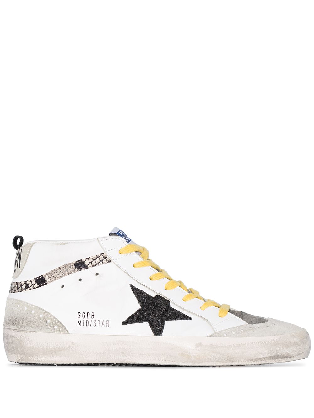 фото Golden Goose высокие кеды Superstar с блестками