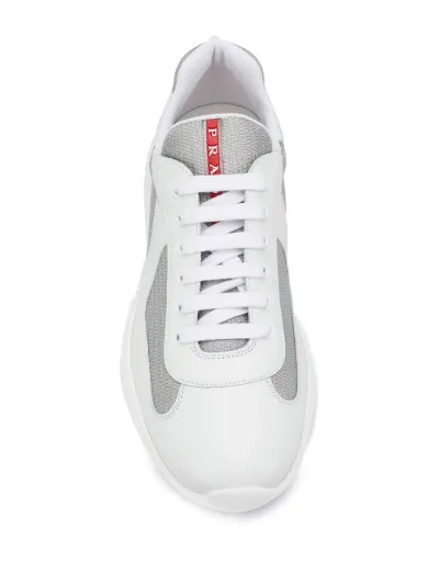 prada white mesh sneakers