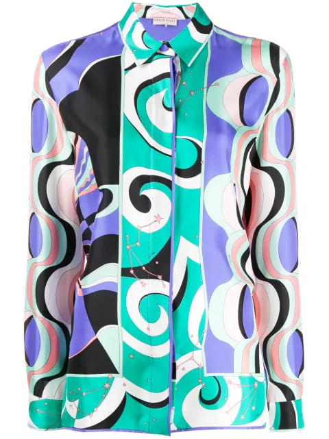 geometric pattern shirt