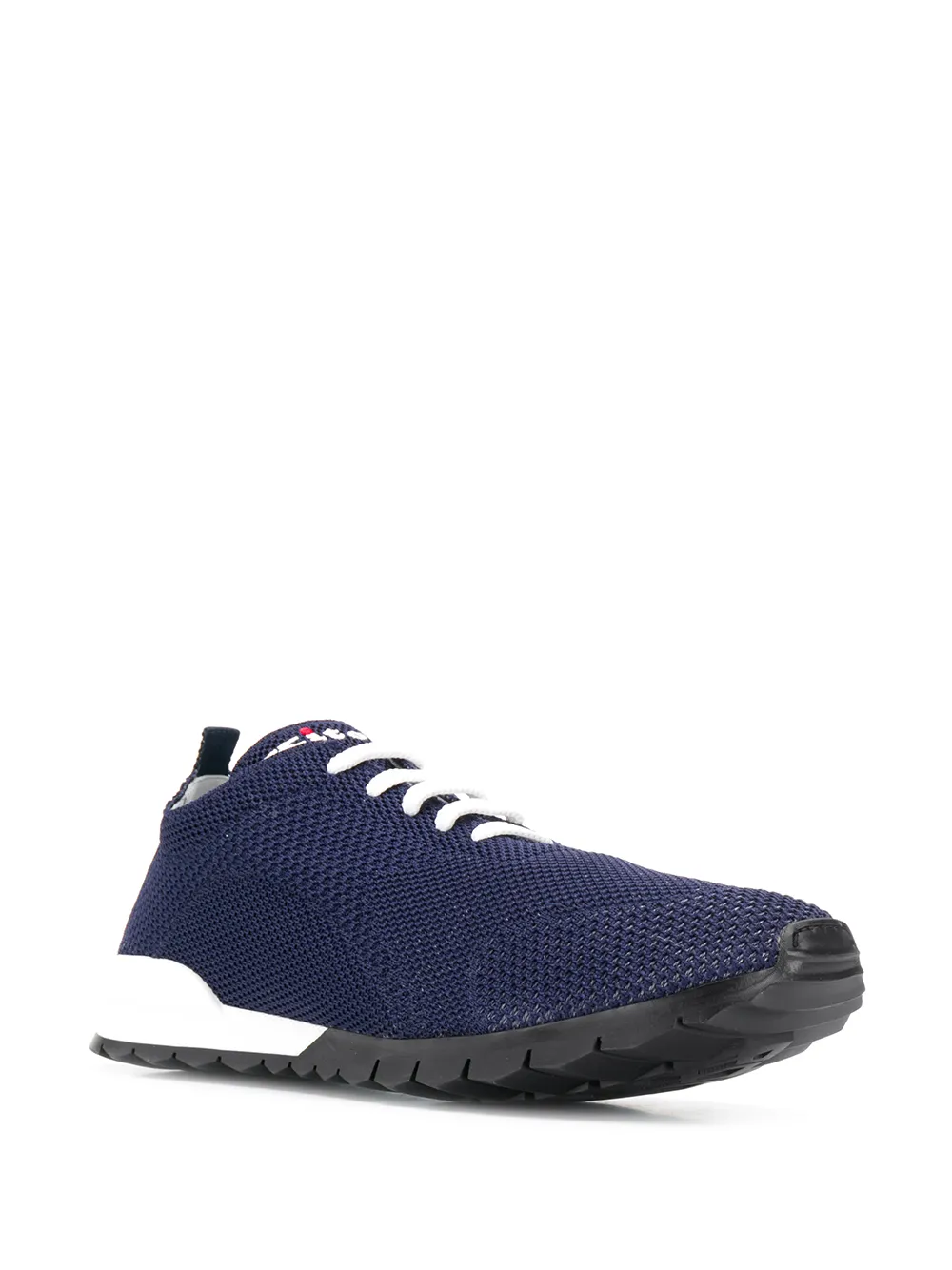 Kiton Gebreide low-top sneakers - Blauw