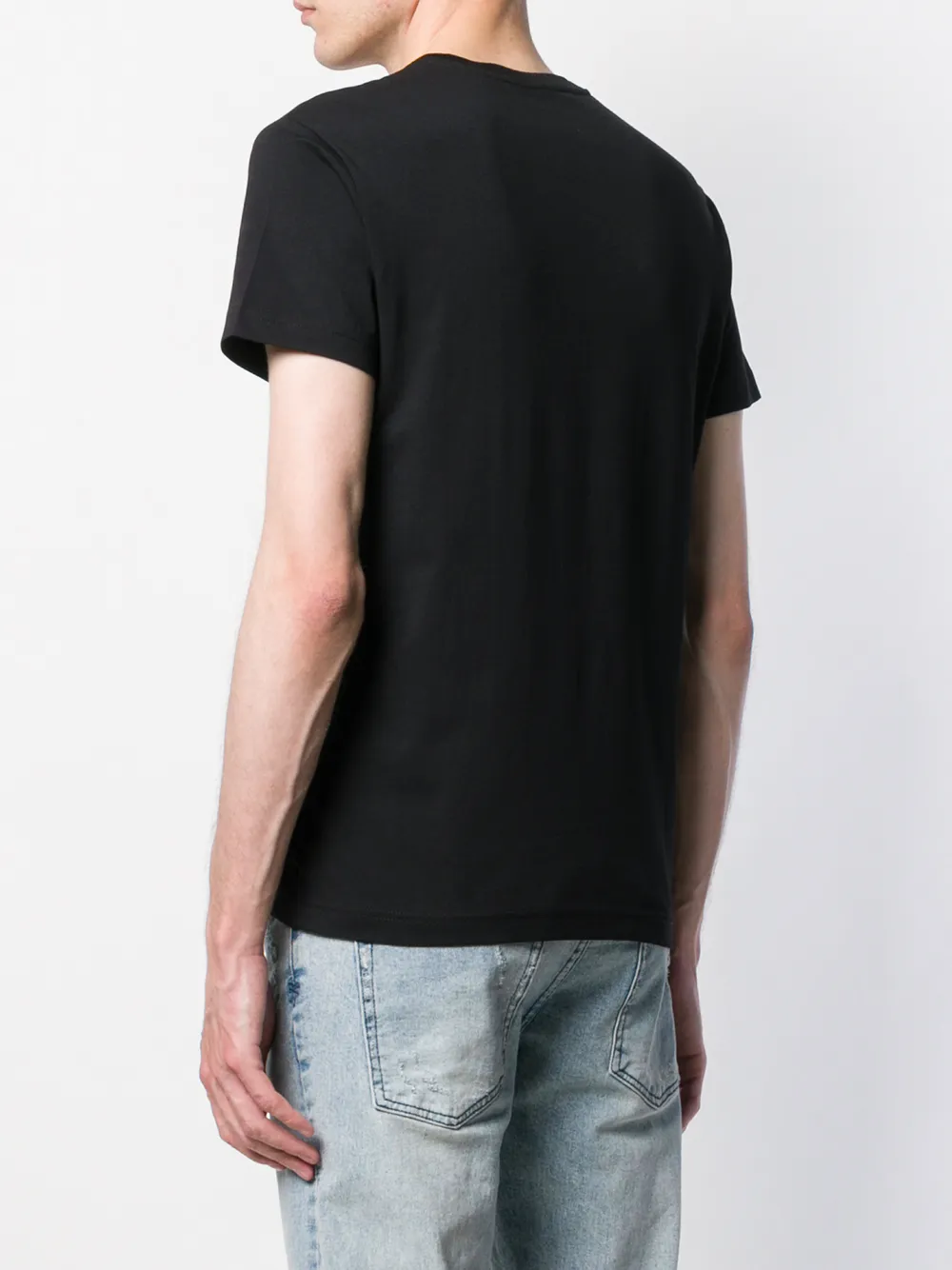 Versace Jeans Couture T-shirt met logoprint Zwart