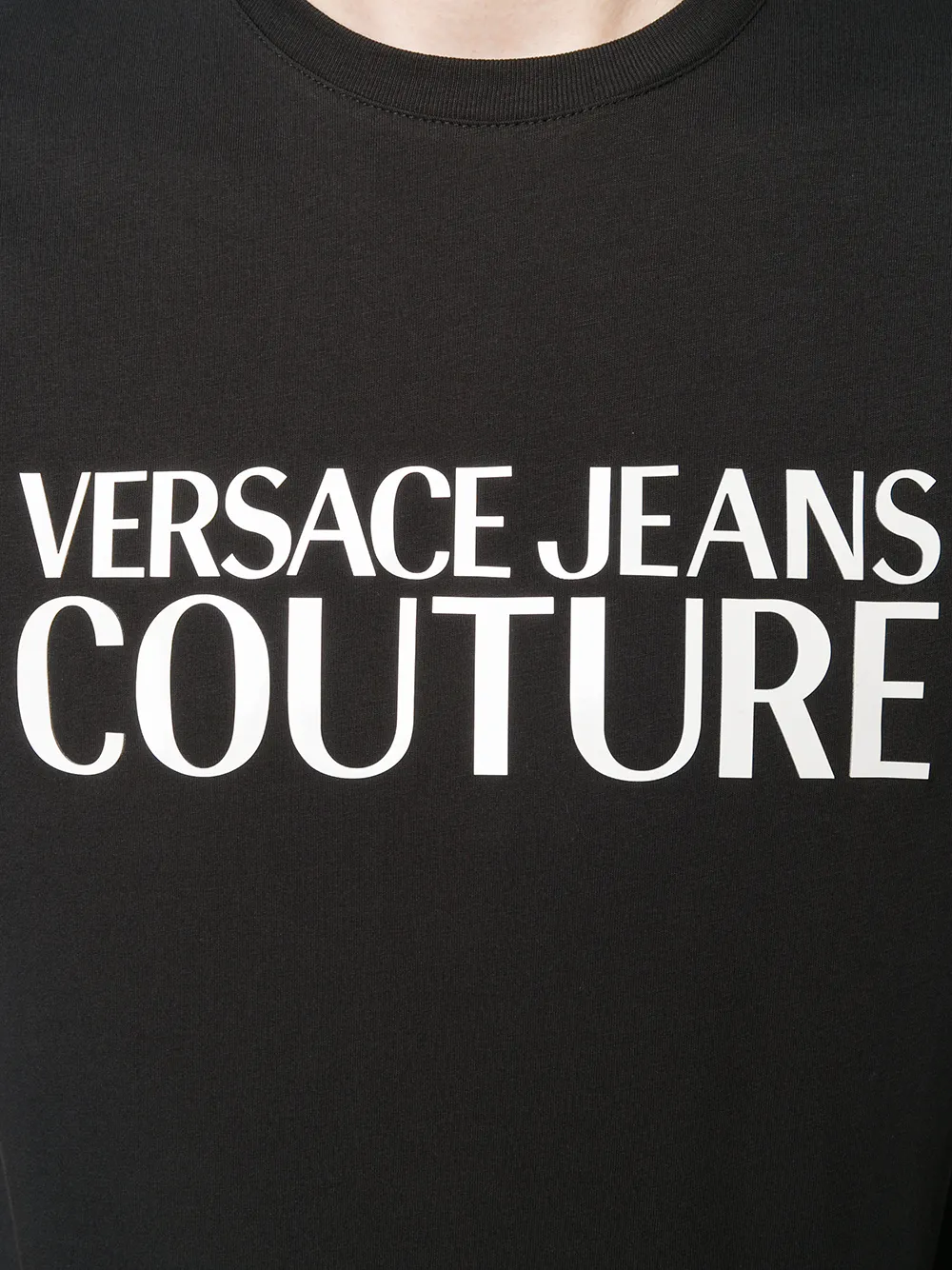 Versace Jeans Couture T-shirt met logoprint Zwart