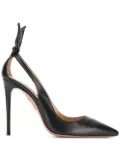Aquazzura 105mm bow tie pumps - Black