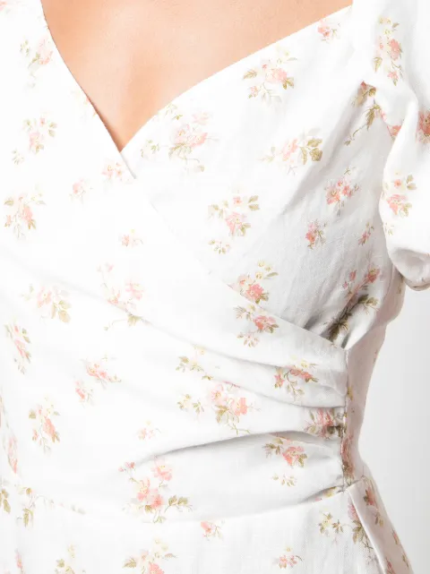 REFORMATION REFORMATION BOWIE MINI DRESS - NEUTRALS