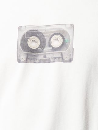 cassette print T-shirt展示图