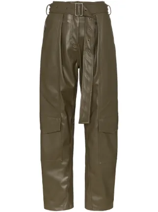 supreme leather cargo pants