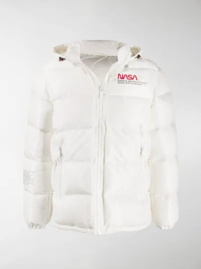 Heron Preston NASA print padded coat 