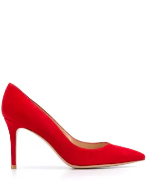 Manolo Blahnik BB ポインテッドトゥ スエードパンプス | レッド