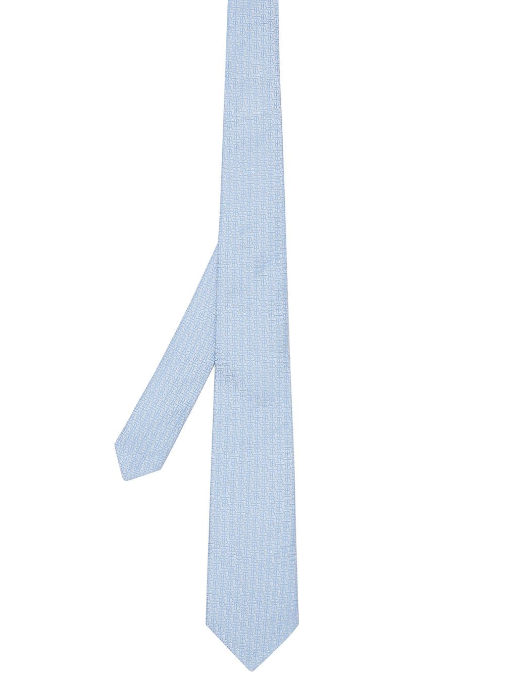 фото Burberry жаккардовый галстук с монограммой